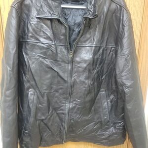 Men's Black Leather Jacket